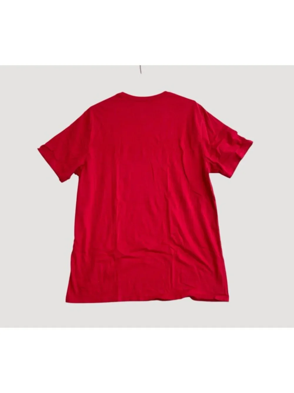 True Religion Men's XL Red V-Neck T-Shirt 100% Cotton Casual Tee P0217
